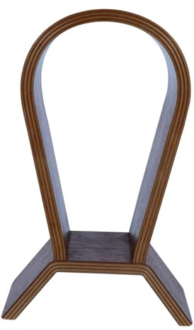 SEWACC Walnut Solid Wood Headphone Stand Headset Display Hanger Natural Wood Headset Rack Headphone Holder for Studio Home Use Stand