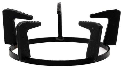 TOYANDONA Support de Casserole en Fonte Antidérapante Grille Ronde Épaisse pour Cuisinière à Gaz Support Wok et Poêle Accessoire Cuisson Polyvalent pour Plaque de Cuisson Domestique