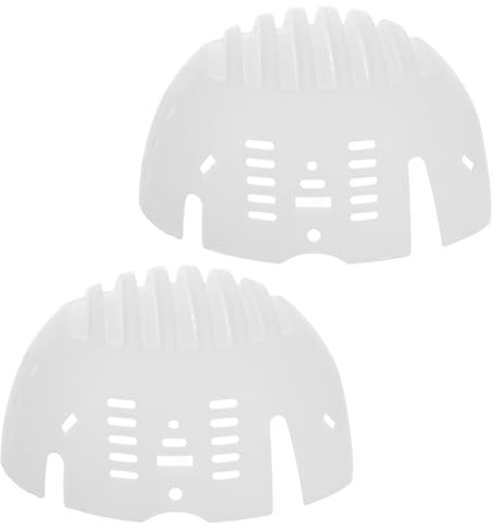ANDRESLAD 2pcs Safety Bump Cap Inserts White PE Shell Impact-resistant Hard Hat Replacement Liners with Adjustable Fit for Construction Work Baseball Hat Support