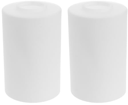 Uonlytech Lot de 2 Abat-Jours en Verre Laitonné E27 Suspendre et Applique Murale Abat-Jour Cylindrique Translucide Décoration Intérieure Compatible Lampes de Plafond et Lampadaires