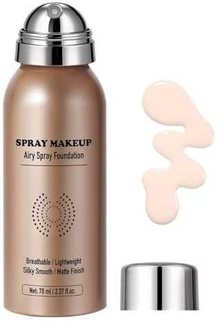 GkgWuxf Luftborste Makeup Foundation | 70 ml täckpenna för ansiktet med långsiktig hållbarhet – spraymakeup | för festligheter resor bröllop evenemang kvinnor
