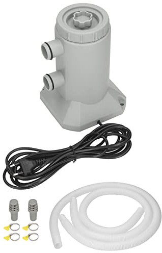 Tissting Pompe À Filtre À Cartouche 75W 2000L H pour Piscine - Pompe De Filtration Facile À Installer pour Petites Piscines Et Aquariums avec Tuyau De 5mètres/16.4ft