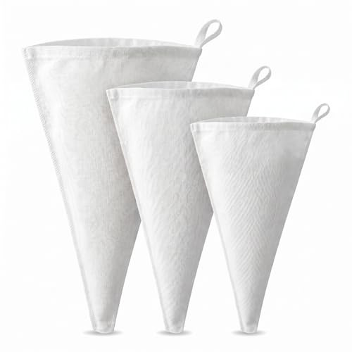 Gefaps Poche à Douille Réutilisable en Coton, Antidérapante et Lavable pour Pâtisserie, Glaçage, Crème, Décoration de Gâteaux, Cupcakes, Biscuits et Muffins