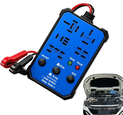 Probador de relé,Probador de alta precisión 12V 24V universal,Dispositivo de diagnóstico de relé - para diagnóstico de motores de automóviles camiones de utilidad de peso pesado