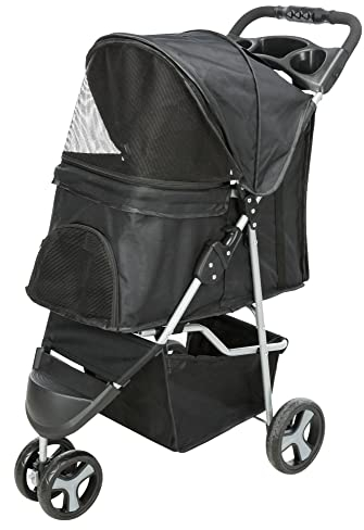 TRIXIE 28958 - Poussette, Dimensions : 47 × 100 × 80 cm, Noir