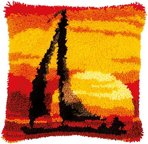 Vervaco Kit coussin au point noué Coucher de soleil
