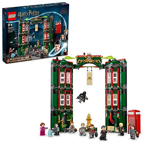 LEGO 76403 Harry Potter The Ministry Of Magic, Modular Model Building Toy Kids, Boys & Girls With 12 Character Minifigures And Transformation Feature, Collectible Wizarding World Gifts