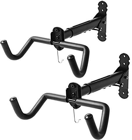 Gootus Bike Wall Mount Hanger - Horizontal Bicycle Indoor Storage Rack | Cycling Wall Mounted Holder Hook - Hang Your Road, Mountain or Hybrid Bikes in Garage or Home