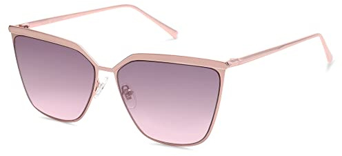 SOJOS Sonnenbrille Damen Vintage Cateye, Sonnenbrille Herren Retro Eckig Groß Frauen Rechteckige Sonnenbrille Gold Katzenaugen mit Metallrahmen UV400 Schutz Brille SJ1172