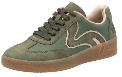 Rieker Damen M5512 Sneaker, Grün, 41 EU