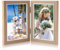 Cadre Photo Double 10x15cm, Cadres Photo Doubles Pliables, Cadre Photo Couleur Du Bois 2 Photos, Cadre En Bois Collage Pliable, Pour Famille, Amis, Décoration Intérieure, Cadres photo DIY, Mariage