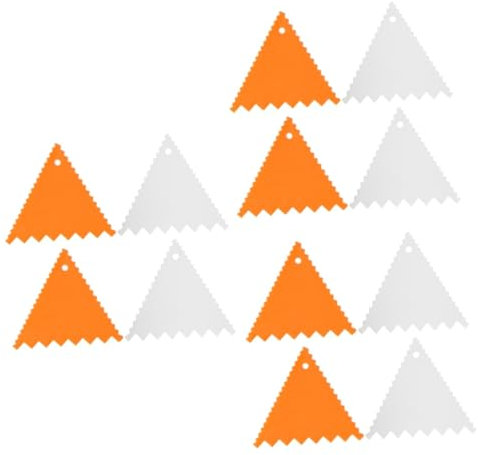 Amosfun 12sets Triangle Cake Easy to Use Dough Divider Cake Pattern Tool Baking Accessories for Professionals Novices Random Color