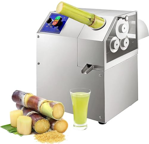 YANDDEA Extracteur électrique de Presse de jus de Gingembre de Canne à Sucre Commerciale de Presse-Agrumes de Canne à Sucre Machine de Presse de Canne à Sucre Machine de jus de Canne à Sucre