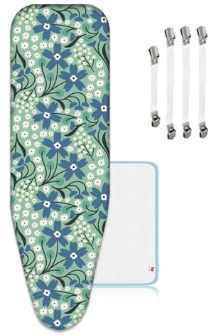 ZJBKX Copriasse da stiro extra large, 160 x 60 cm, regolabile, XXL, con 4 clip e 1 panno anti-stiro