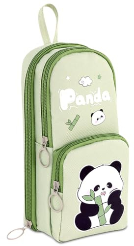 HOXSNII Astuccio per Matite, Panda Astuccio Portapenne, Panda Astuccio Bambini, Astuccio Portamatite Cartoleria Organizer per Scuola Ufficio Bambina Ragazzi Studenti-E