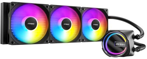 Antec Skeleton 360 ARGB Liquid CPU Cooler, 360mm Radiator, High-Performance Pump, 3 x 120mm PWM ARGB Fans, Copper Base, Intel LGA 115X/1200/1700/20XX, AMD AM4/AM5, Black