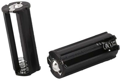 Lafeier Lot de 2 supports de piles pour 3 piles AAA 1,5 V Noir