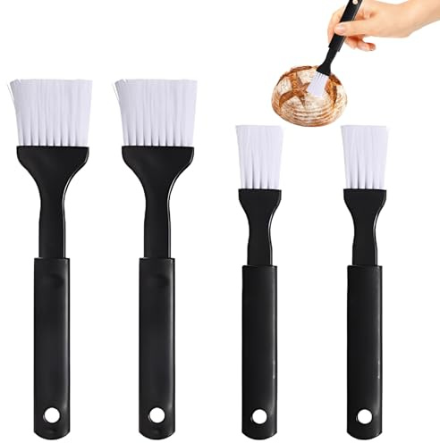 4 PCS Pastry Brushes,Professional Heat-Resistant Basting Brush,Versatile Cooking Tools for Glazing Meats,Applying Oils and Egg Yolk,for Home,BBQ,Cooking,Baking