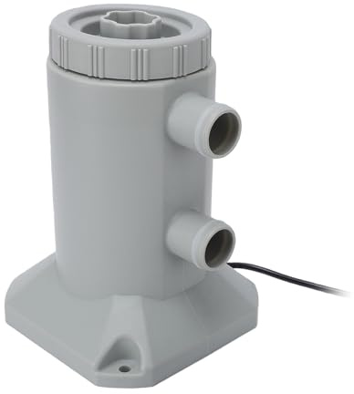 Luocute Pompe de Filtre de Piscine Hors Sol 530 GPH, Kit Complet avec Filtre à Tuyau, Conception à Résilience Scellée et Matériau ABS, pour Piscines Petites à Moyennes et Gonflables (Prise