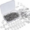 WILLBOND 150 Stück Mini S Haken Connectors Metall S Draht Haken Kleiderbügel mit Aufbewahrungsbox für DIY Handwerk, Hängende Schmuck, Schlüsselanhänger und Tags (22 x 8 mm)