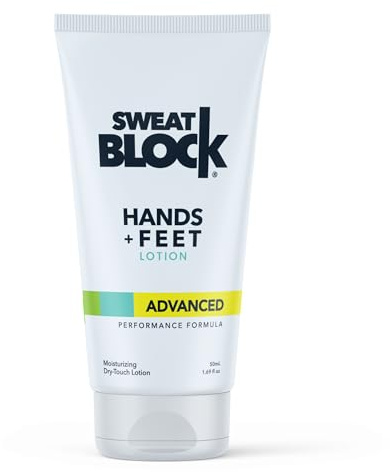 SweatBlock Antitranspirant-Lotion Für schwitzende Hände Und Füße, Schweißbekämpfende Behandlung Zur Verhinderung Von Schweiß
