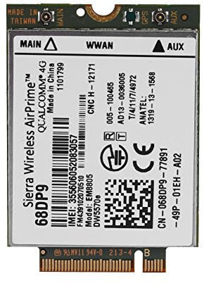 Module de carte WLAN 3G/4G WWAN mobile haut débit HSPA +/HSDPA sans fil, module de carte réseau sans fil 4G, carte M.2 NGFF pour Venue 8/Venue 11 Pro/Dell Latitude E7250