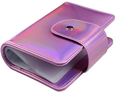 FingerAngel 20 Slots Image Stamper Plate Collection Nail Art Stamp Plate Stamping Plates Cases Stamp Nail Template Organzier for Large Size 6X12CM Nail Art Plates (Pink)