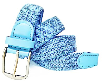 Elastischer Gürtel Unisex, Geflochtener Stretchgürtel für Damen & Herren | Stretchgürtel Dehnbarer Verstellbarer Stoffgürtel ohne Löcher, Flechtgürtel für Jeans & Freizeithosen