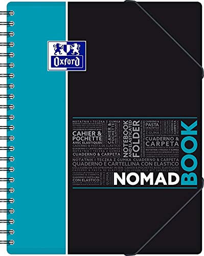 Oxford NomadBook A4Plus 24 x 32 cm Grands Carreaux Seyès 160 Pages 90 g - Couleur aléatoire