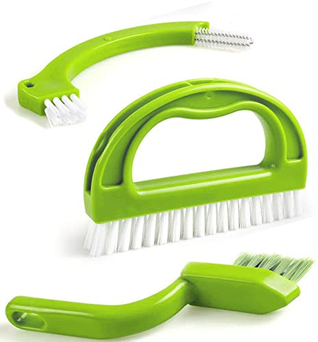 IMBTECH| 3 in 1 Grout Cleaner Brush, Joint Scrubber for Deep Cleaning, Scrubbing Grouting Products Perfect for Bathroom, Kitchen & Tile floor Cleaning, Remove Mould Dirt Grime.