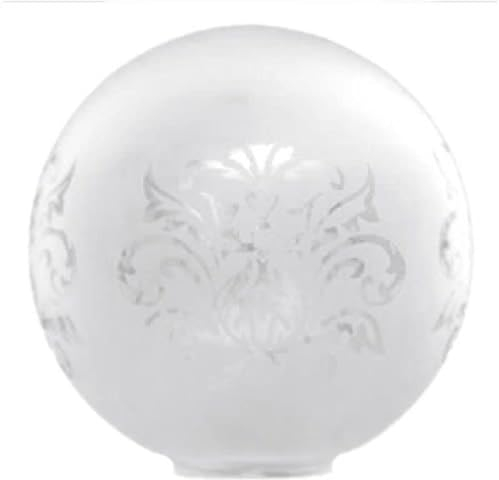 LTDE - Abat-jour boule verre mat 18cm bouche 5cm - LTDE 101-18