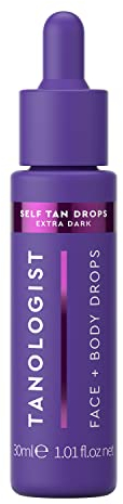 Tanologist Gocce Autoabbronzanti Extra Dark (30 ml), Ingredienti naturali e vegani, Approvato dai dermatologi
