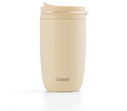 EQUA Mug isotherme 300 ml en acier inoxydable double isolation chaude jusqu'à 4 heures 100% étanche beurre