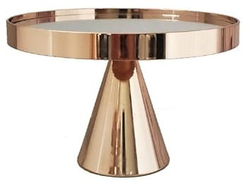 TOMYEUS La Torta Sta Cake Stand Gold Mirror Top Top Premium Macaroon Stand Stand Round Implable Cookie Dessert for Celebration Party per Cucina, casa, Festa (Color : A)