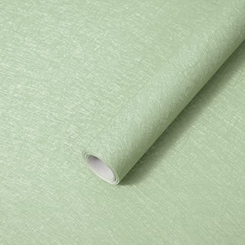 Abyssaly Carta Adesiva per Mobili Verde, Pellicola Autoadesivo per Mobili Seta, Vinile Carta da Parati Impermeabile PVC Plastica Decorare Cucina Armadio Porta Scrivania 40X300cm
