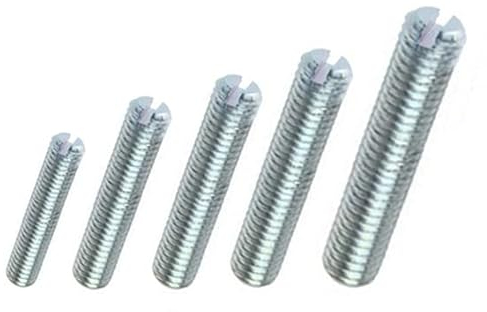 Gewindestift/Madenschraube mit Kegelkuppe + Schlitz - flach Stahl verzinkt DIN 551 (25, M3 x 3 mm)