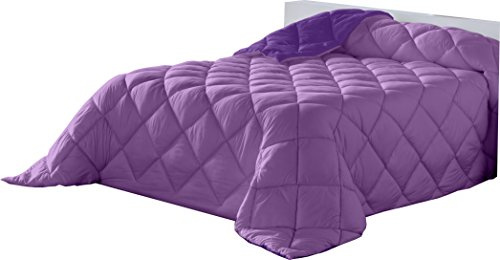 Lucena Cantos – Piumone Nordico Liscio 400 g/m2 (220 x 270, Bicolore Malva/Lilla)
