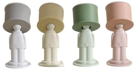 ARFUKA 4 Stück Türstopper Boden Türzuschlagbremse Dekorative Gimmi Magierform Bodentürstopper Selbstklebend Türpuffer Door Stopper