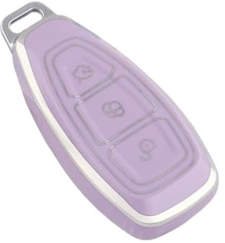 Autoschlüssel Hülle Cover Für Ford Für Focus Für ST Für Mondeo Für MK3 Für MK4 Für Fiesta Für Fusion Für Kuga Für Ecosport TPU Auto Smart Key Case Shell Schlüsselhülle Cover(3)