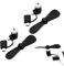 Rakiuty Mini Ventilateur,Petit Ventilateur,2 En 1 Ventilateur Silencieux pour Android-Téléphone/Type C-Téléphones,2 Pièces (Noir)