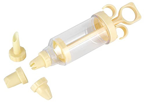 Sacchetti e Punte per Tubazioni, Sacchetti per Tubazioni Set di Ugelli Decorativi con Ugelli da 8 Pezzi Utensili Decorazioni Torte Torte, Biscotti, di fondente. (【34380】 pistola per la bocca gialla