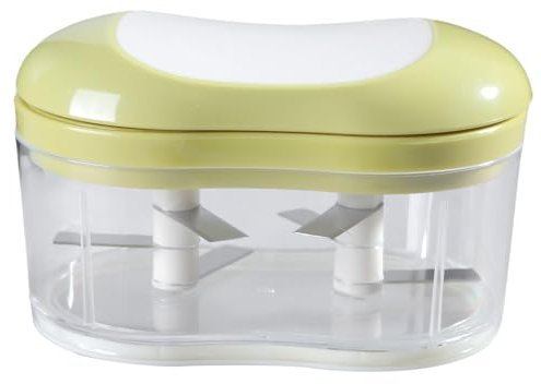 Uqezagpa Picadora manual de alimentos, picadora de ajo, cortador de cebolla, portátil, pequeño procesador para verduras y frutas, cocina