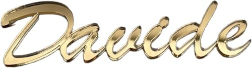 Personalisierter Schriftzug aus Plexi Acryl Gold Spiegel mit Namen oder Wunschtext Dekoration für Kuchen, Veranstaltungen, Kinderzimmer und mehr, erhältlich in verschiedenen Größen (20 cm)