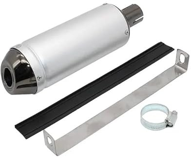 FUYRHP Silencieux d'échappement Pot D'échappement Universel pour Moto, Dirt Pit Bike, 28 Mm, pour Moto pour 125 CC, 150 CC, Quad, Scooter, Motocross