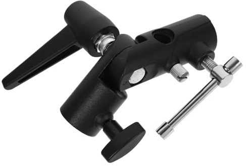 Homoyoyo Flash Light Stand Photography Bracket Mount H Shaped Umbrella Holder for Off Camera Tripods Dual Flashlight Support Lightweight Versatile Photography Supply