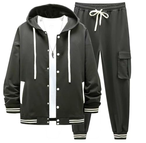DONYKARRY Track Suit Tuta Sportiva Uomo Felpe per gli uomini 2 Pezzi Leggeri Casual Atletico Sport Jogging Set