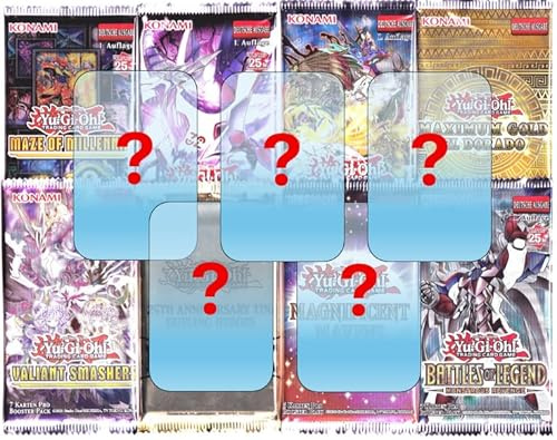 LAM-TCG - Booster Mystery Box - 5 zufällige Booster - Deutsch - original verpackt - 1 Mega Pack garantiert - kompatibel mit YuGiOh! - Sammelkarten - LAM-TCG Versandschutz
