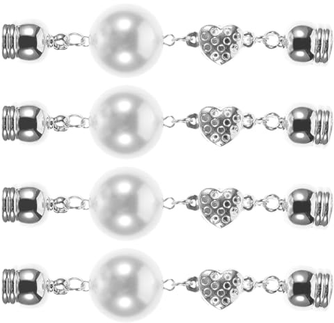 Abaodam Spille Magnetiche per Hijab da Donna Strass 4 Pezzi – Chiusura Magnetica Anti-inceppamento per Sciarpa e Scialle – Bottoni Magnetici Eleganti per Hijab Islamico, Velo e Turbante,