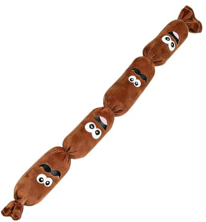 Quietschendes Hundespielzeug - 50cm Realistische Wurst | Plüsch Interaktives Kauspielzeug, Robustes Design Für Aggressive Kauer Weiche Für Schlafzimmer Draußen Terrasse Garten Beschäftigung