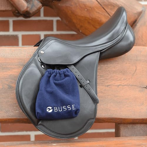 Equine Smile ES5015 Protège-étriers en polaire pour étriers, matériau doux contre les rayures et la saleté, paire (bleu marine, standard - polaire)